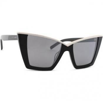 Saint Laurent SL 570 002 54 Cat-Eye Sunglasses, Black, Female, Size: 54 MM