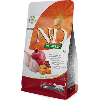 Farmina N&D Grain-Free Pumpkin, Quail and Pomegranate Adult Cat Food - 5 kg