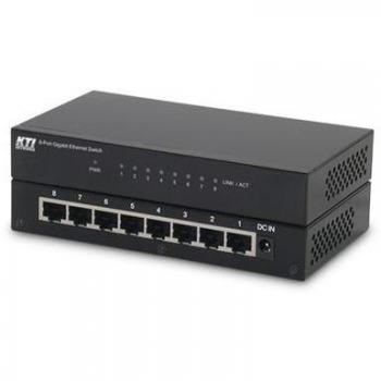 KTI Networks 8-Port Unmanaged Gigabit Ethernet Switch (10/100/1000 Mbps)