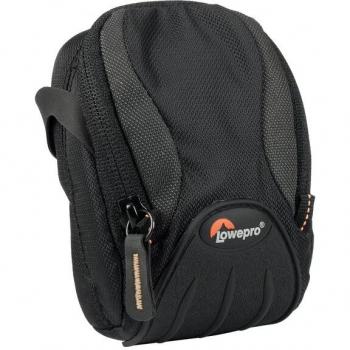 Funda Lowepro Apex 20 AW - Funda para cámara compacta digital, color negro, resistente al agua, con compartimento acolchado para protección de la cámara y accesorios, diseño compacto y ligero, compatible con cámaras digitales compactas