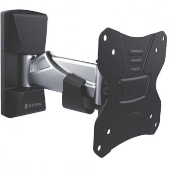 König KNMASFM20S Soporte TV 13-26' 30 KG, Plata/Negro