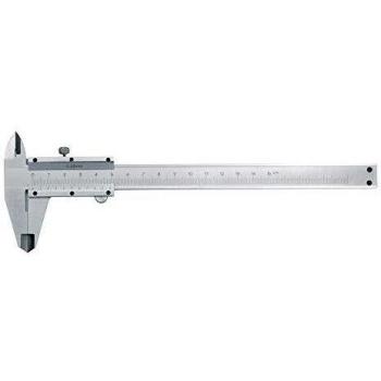 Calibrador Vernier VOREL 15100 de acero inoxidable, 150 mm de longitud, precisión de 0.05 mm