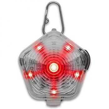Ruffwear 55103-102 - Luz LED de seguridad para perros, 3 colores y 3 modos intermitentes, impermeable, recargable, Clear Lake, The Beacon, 55103-102