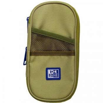 Estuche Portatodo Oxford B-Max - 5 colores surtidos a elegir, material resistente, diseño moderno, cierre de cremallera, capacidad para múltiples útiles escolares