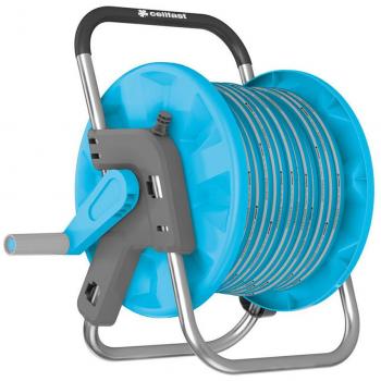 Carro portamanguera equipado con manguera Aluplus Cellfast de 20m