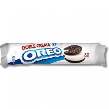 Oreo - Pack de 4 Galletas de Cacao con Relleno Extra de Crema, 185g cada una