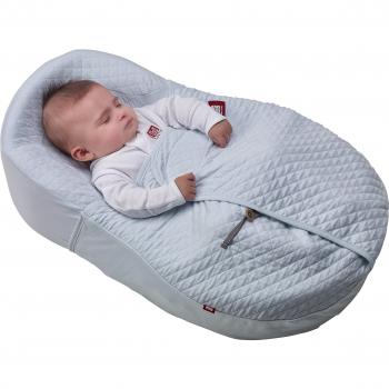 Red Castle Cocoonacover Couverture en Fleur de Coton Ouatinée Poudre Bleu