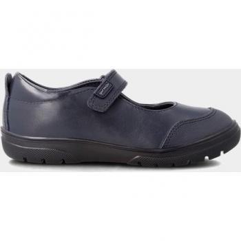 Zapatos Niña Garvalín Azul Marino - Cómodos y Resistentes, Zapatos de colegio de niña en piel con cierre adherente