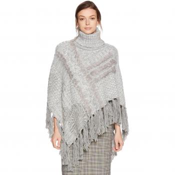 PONCHO ECRU EXPLOSION