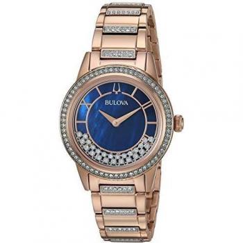 Bulova Women's Analogue Quartz Watch with Stainless Steel Strap 98L247