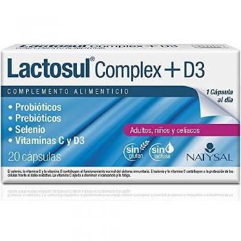 Lactosul Complex + D3 Natysal 20 cáps. Salud intestinal