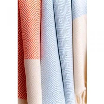 Bonamaison 100% algodón Toalla hammam Fina turca, Pesthemal, Toallas de baño, Toallas de Playa, 98 X 172 Cm - Fabricado en Turquía