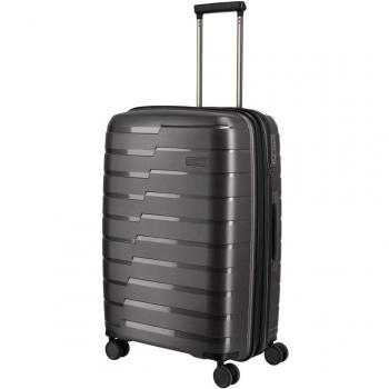 Travelite Air Base M Expandable 4-Wheel Trolley Suitcase Anthracite 67cm 71/82L