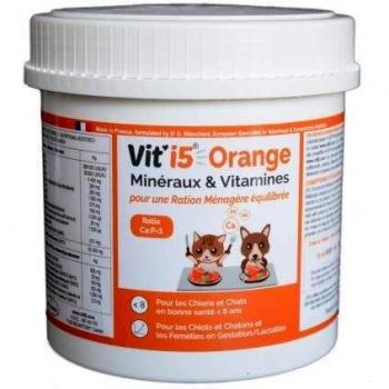 Complemento Alimenticio Vit'i5 Naranja 600g para Perros y Gatos - Minerales y Vitaminas