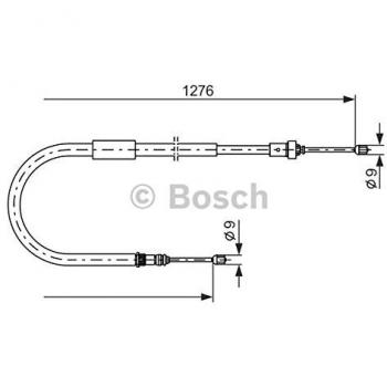 Cable de freno de mano Bosch 1 987 477 938 para Renault Modus