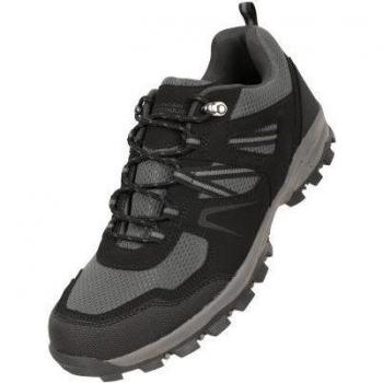 Mountain Warehouse Mens Mcleod Outdoor Wide Walking Shoes - Black - Size: 13 UK