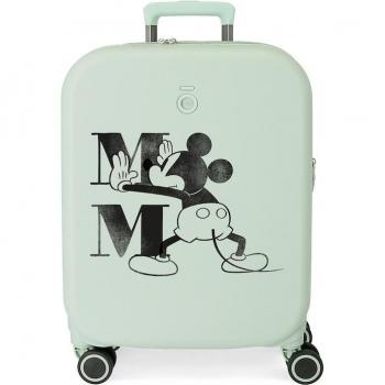 Disney Maleta de Cabina 100 Happiness Expandible Rígida 55cm Verde