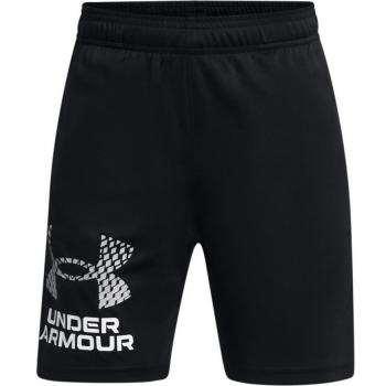 Under Armour Youth Tech Logo Shorts - Black, Size YXL