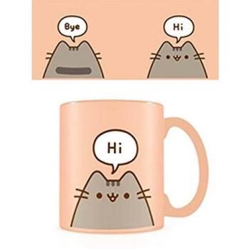 Taza Cerámica Pusheen Saludo y Despedida Multicolor