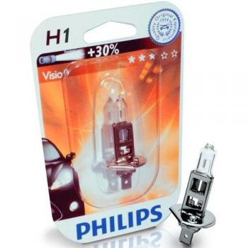 Bombilla Halógena Philips H1 55W 12V Vision para Automóvil