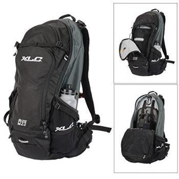 Xlc BA EB-S82 de E-Bike Mochila, Negro/Gris y Azul, 23 L