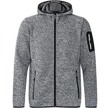 CMP Men's Fleece Hoodie Jacket with Fixed Hood - Grey 58