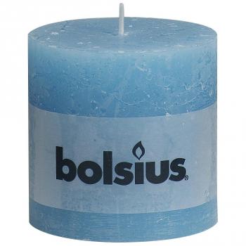 6 x Bolsius Vela del Pilar Rústica 100 x 100 mm Gris Claro