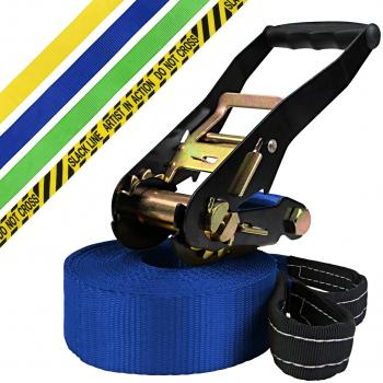 Slackline 15 m King (cargas hasta 3 toneladas) de BB Sport, Color:azul