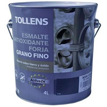 Tollens 8730 Esmalte para Metales, Negro Forja, 4 l