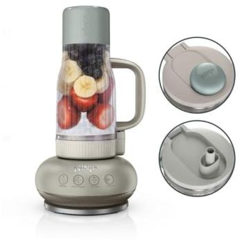 Batidora de Vaso Ninja BlendBoss DB351EUST 1200W - 760 ml - Color Piedra - Sin BPA - 3 Programas Auto-IQ