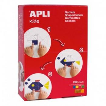 Apli Gomets Estrella Adhesivo Permanente 12mm, 16mm y 20mm - 7000 unidades por caja
