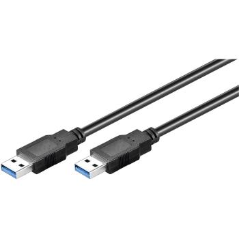 Cable USB 3.0 de 3 metros, tipo A a tipo A, color negro de la marca Microconnect