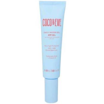 Coco & Eve Daily Watergel SPF50 + Sunscreen 60ml - Protector solar con FPS 50, textura gel ligera, hidratante, resistente al agua, adecuado para todo tipo de piel