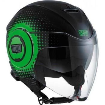 AGV Casco Fluid E2205, color Verde, talla 4
