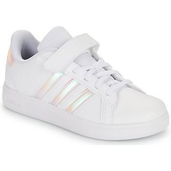 adidas Grand Court 2.0 EL C Children's Trainers in Cloud White/Iridescent/Cloud White