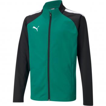 Puma Chaqueta Teamliga Training para niños, modelo de entrenamiento, diseño ligero y transpirable, con tecnología de secado rápido, logo de Puma en el pecho, puños ajustables y bolsillos laterales