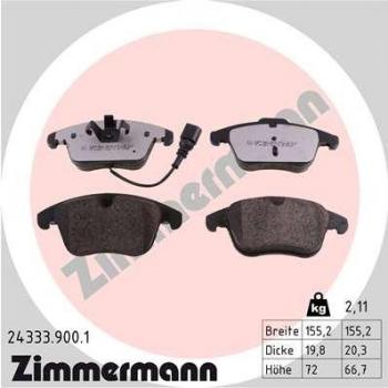 Pastillas de freno ZIMMERMANN 24333.900.1