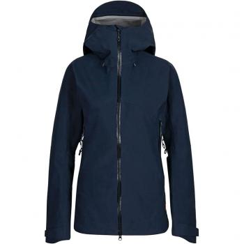 Chaqueta Hardshell Mammut Crater Azul Mujer, impermeable, transpirable, con capucha, diseño ligero y compacto