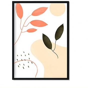Set de 10 Pósters Abstractos Florales en Cálidos Tonos Tierra - Decoración de Interiores sin Marco, Tamaño A3