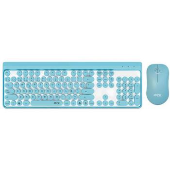 Combo Teclado + Ratón Inalámbrico GT646 Azul con 16 Canales MTK