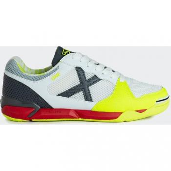 Zapatillas Munich One Indoor 60 Blanco Verde Gris Futbol Sala 3071060