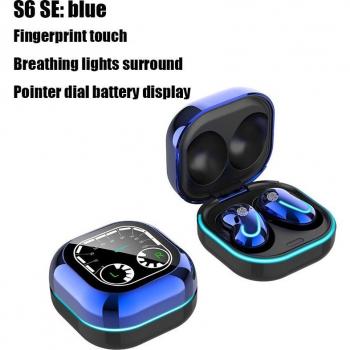 Auriculares Inalámbricos S6 TWS Bluetooth Impermeables Estéreo Deportivos para Música, Compatibles con iPhones y Xiaomi