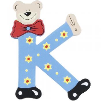Letra K de Madera para Personalizar - Oso 10 cm - Playshoes