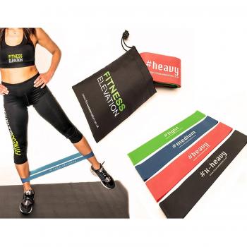 Bandas de resistencia | non-snap | Set de 4 bucle bandas de ejercicio | para movilidad y resistencia, lesiones, Fisioterapia, rehabilitación, yoga, pilates, ajuste Cruz, HIIT, boxeo, | nuestra # 1 vendedor | garantía de por vida