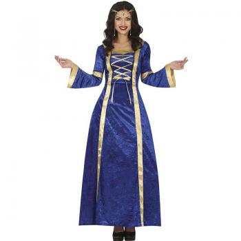 Disfraz de Princesa Medieval Azul para Mujer
