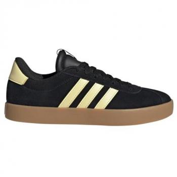 Adidas VL Court 3.0 Zapatilla Moda Mujer Negro/Amarillo, Talla 40