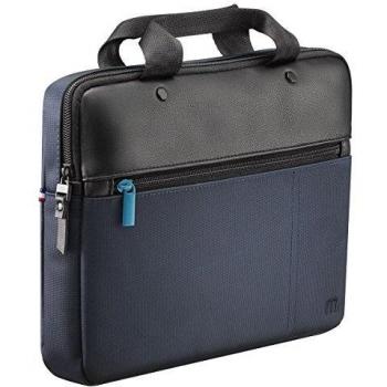 Mobilis 005028 - Maletín para Portátil de 27,9 cm (11), Color Negro y Azul, Peso 172g