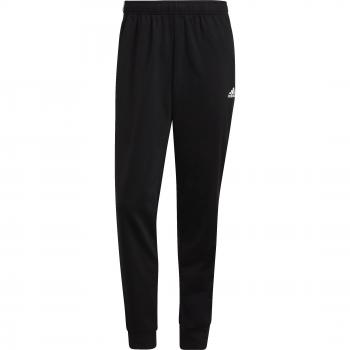 Pantalón Largo Adidas Essentials Warm-Up Tapered 3-Stripes para hombre en color negro