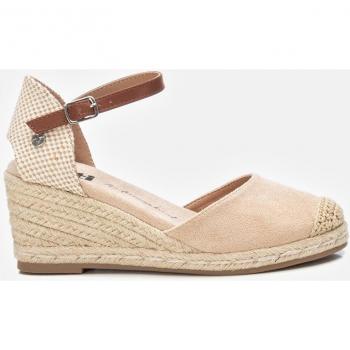 Alpargatas de cuña Xti rojas con hebilla y cuña de yute de 7 cm para mujer