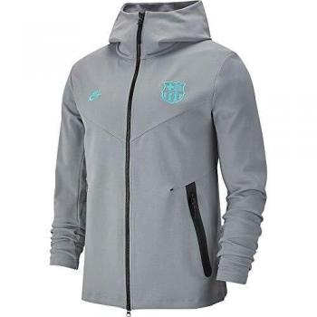 NIKE FCB Y NSW Tchflc FZ Essntls Cl Camiseta De Manga Larga, Unisex niños, dk Smoke Grey/dk Smoke Grey/Cabana, XL
